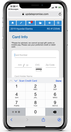 Hyundai_Payments Page_Enter Credit Card