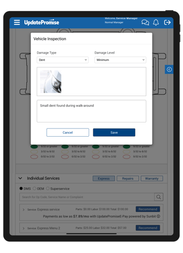 UpdatePromise VCI Inspection Report, Add Media_Generic UpdatePromise VCI Inspection Report, Add Media_Generic